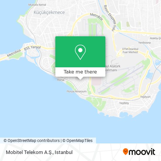 Mobitel Telekom A.Ş. map