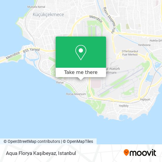 Aqua Florya Kaşibeyaz map