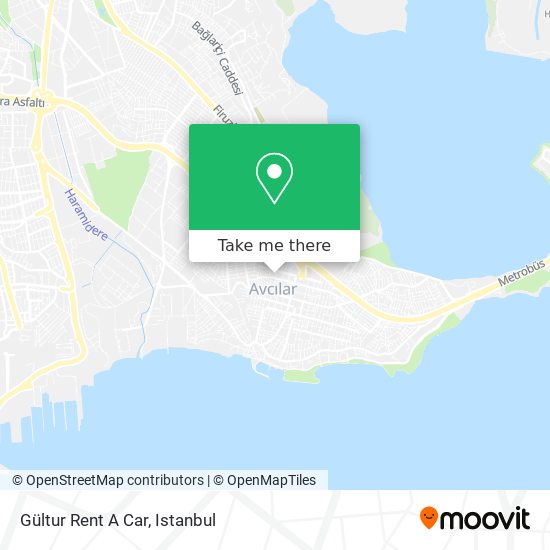 Gültur Rent A Car map