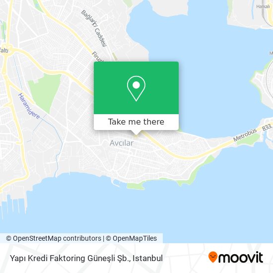 Yapı Kredi Faktoring Güneşli Şb. map