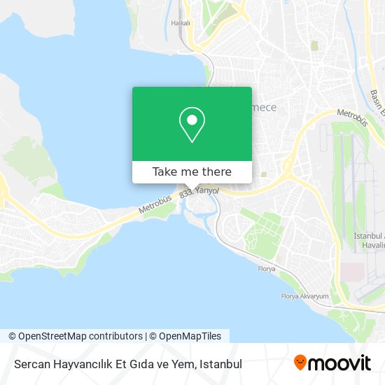 Sercan Hayvancılık Et Gıda ve Yem map