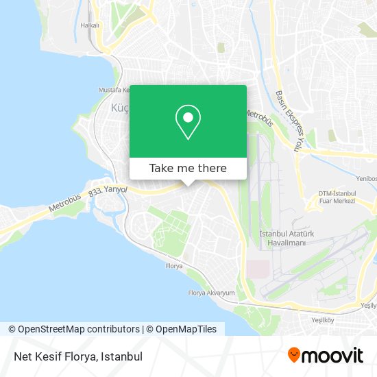 Net Kesif Florya map