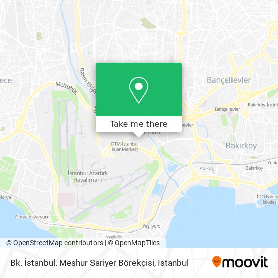 Bk. İstanbul. Meşhur Sariyer Börekçisi map