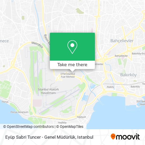 Eyüp Sabri Tuncer - Genel Müdürlük map