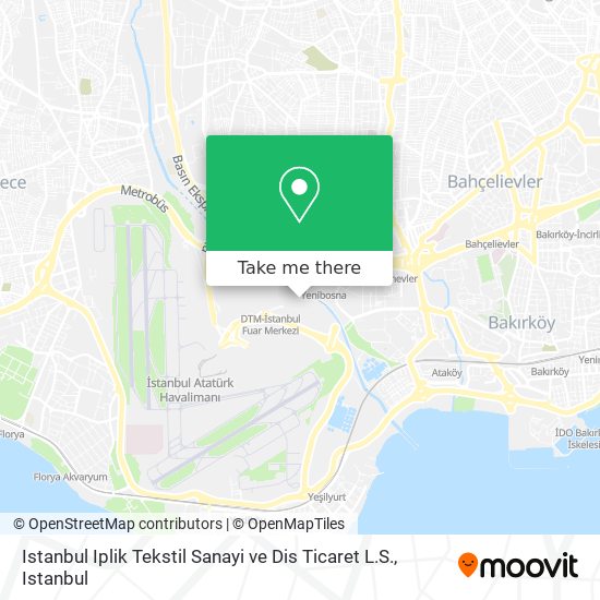Istanbul Iplik Tekstil Sanayi ve Dis Ticaret L.S. map