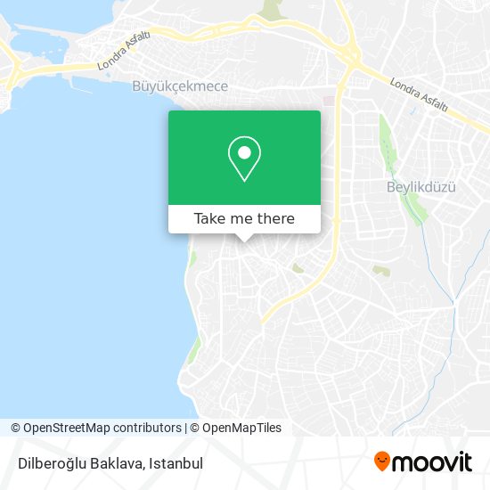 Dilberoğlu Baklava map