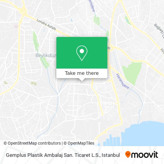 Gemplus Plastik Ambalaj San. Ticaret L.S. map