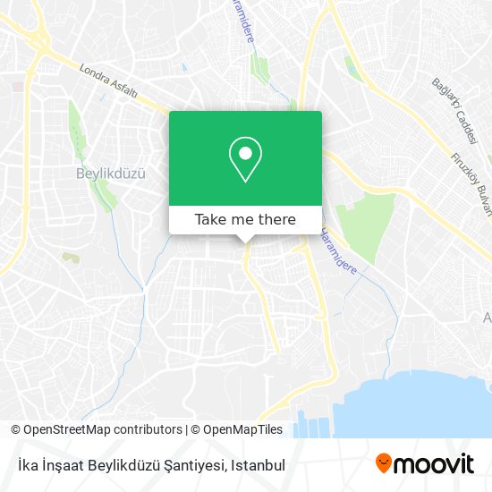İka İnşaat Beylikdüzü Şantiyesi map