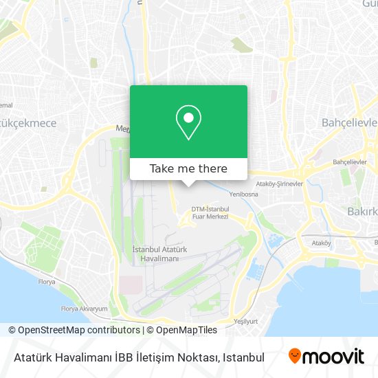 Atatürk Havalimanı İBB İletişim Noktası map