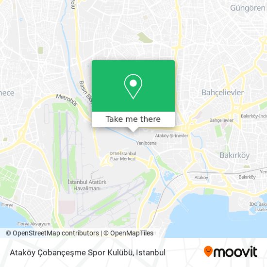 Ataköy Çobançeşme Spor Kulübü map