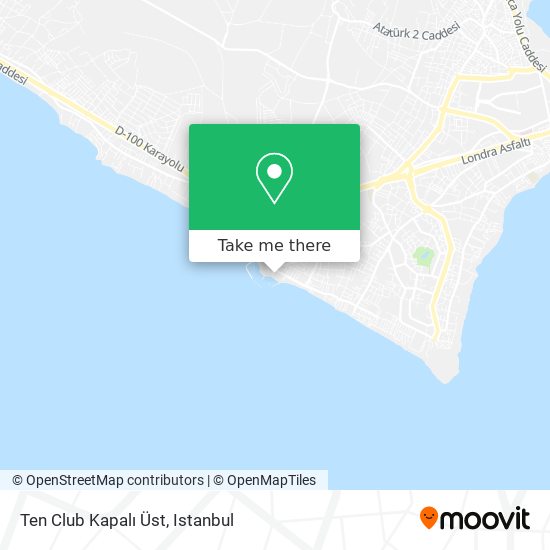 Ten Club Kapalı Üst map