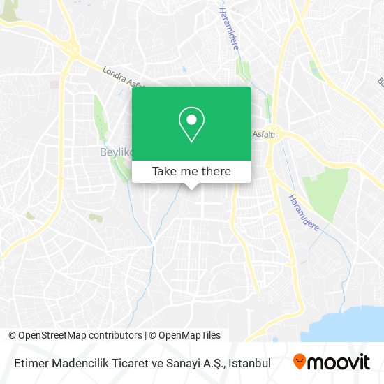 Etimer Madencilik Ticaret ve Sanayi A.Ş. map