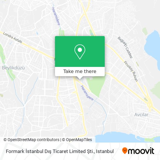 Formark İstanbul Dış Ticaret Limited Şti. map