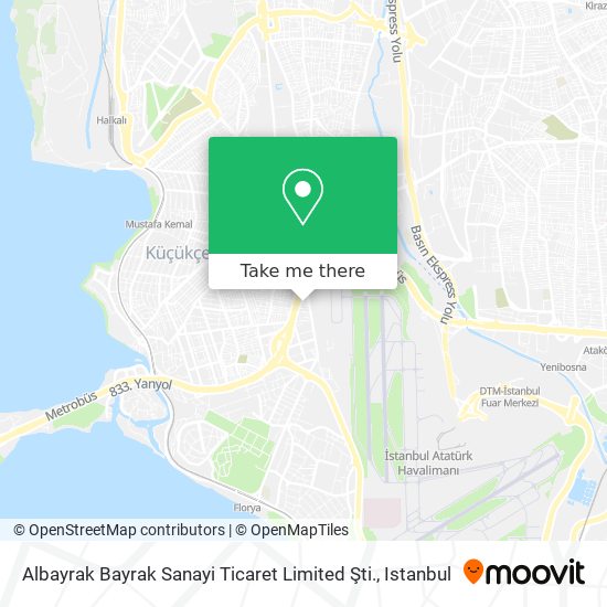 Albayrak Bayrak Sanayi Ticaret Limited Şti. map
