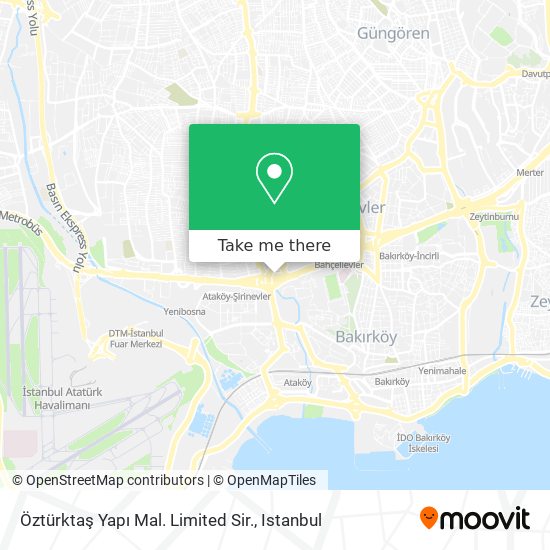 Öztürktaş Yapı Mal. Limited Sir. map