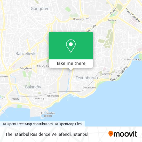The İstanbul Residence Veliefendi map