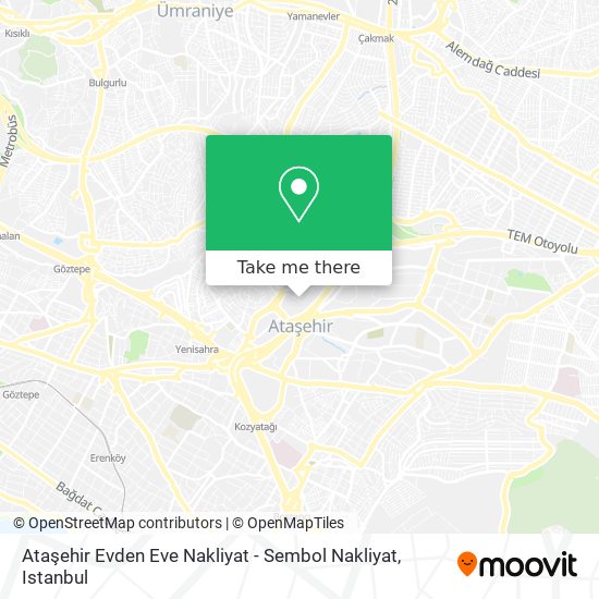 Ataşehir Evden Eve Nakliyat - Sembol Nakliyat map