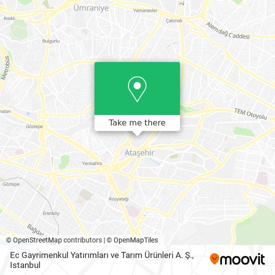Ec Gayrimenkul Yatırımları ve Tarım Ürünleri A. Ş. map