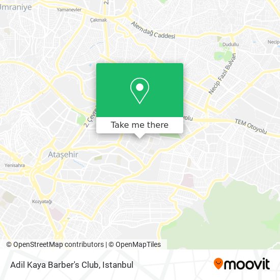Adil Kaya Barber's Club map