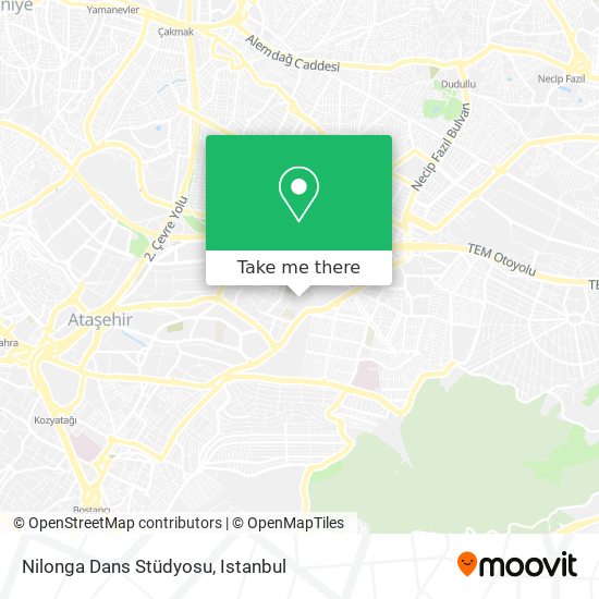Nilonga Dans Stüdyosu map