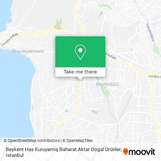 Beykent Has Kuruyemiş Baharat Aktar Dogal Ürünler map