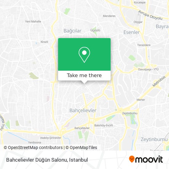 Bahcelievler Düğün Salonu map