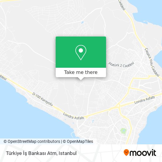 Türkiye İş Bankası Atm map