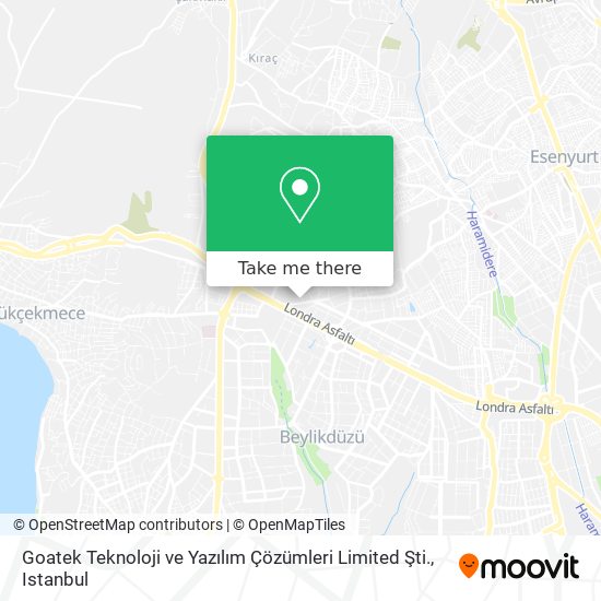 Goatek Teknoloji ve Yazılım Çözümleri Limited Şti. map