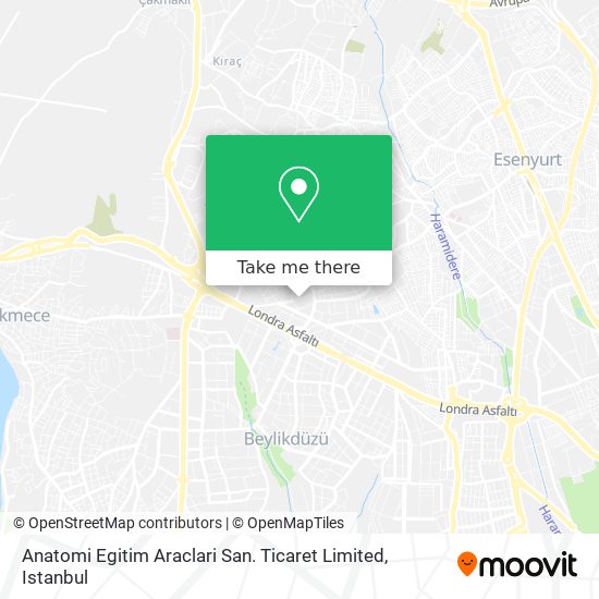 Anatomi Egitim Araclari San. Ticaret Limited map