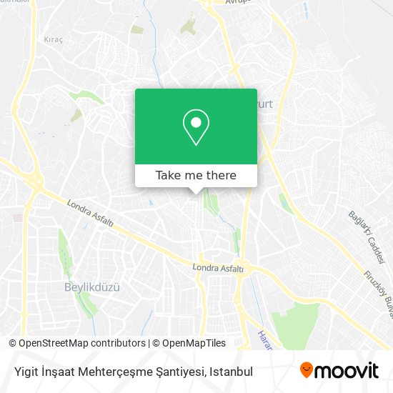 Yigit İnşaat Mehterçeşme Şantiyesi map