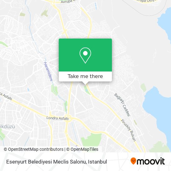 Esenyurt Belediyesi Meclis Salonu map
