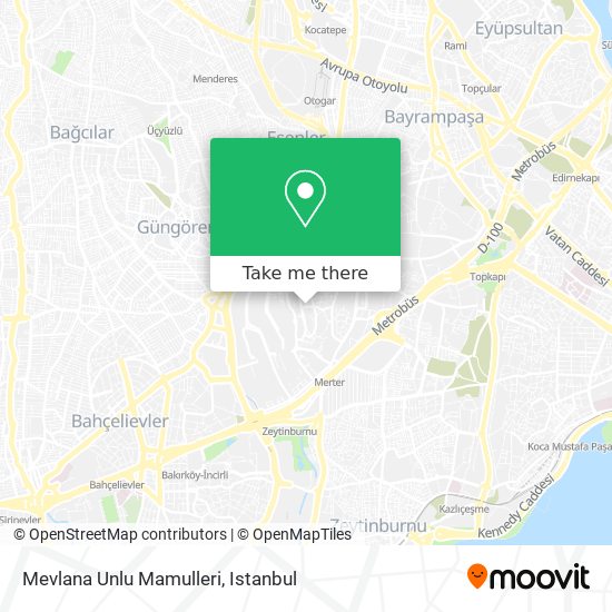 Mevlana Unlu Mamulleri map