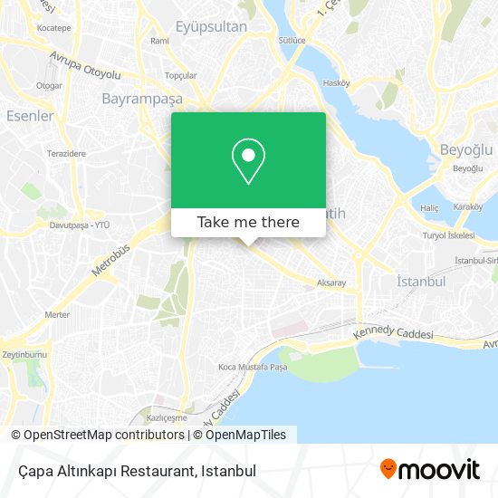 Çapa Altınkapı Restaurant map