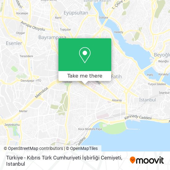 Türkiye - Kıbrıs Türk Cumhuriyeti İşbirliği Cemiyeti map