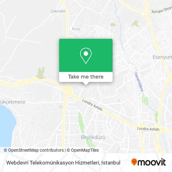 Webdevri Telekomünikasyon Hizmetleri map