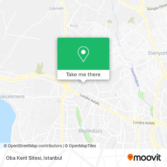 Oba Kent Sitesi map