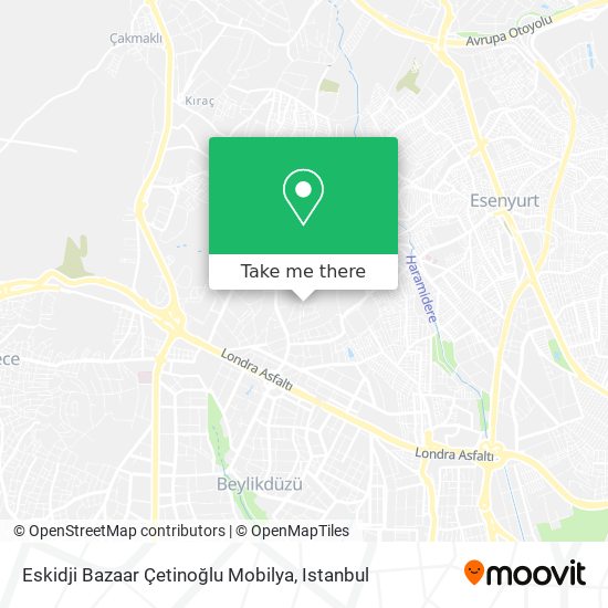 Eskidji Bazaar Çetinoğlu Mobilya map