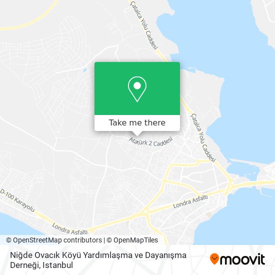 Niğde Ovacık Köyü Yardımlaşma ve Dayanışma Derneği map