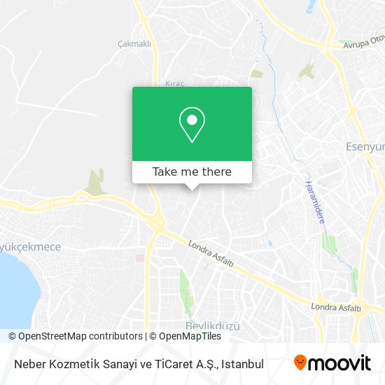 Neber Kozmeti̇k Sanayi ve Ti̇Caret A.Ş. map