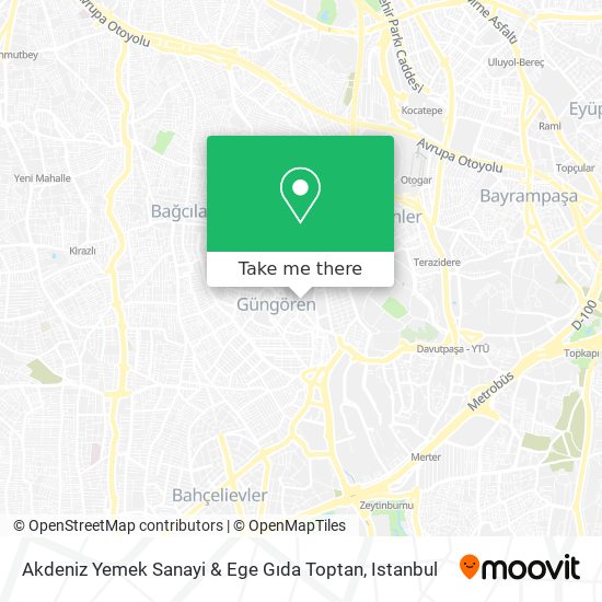 Akdeniz Yemek Sanayi & Ege Gıda Toptan map