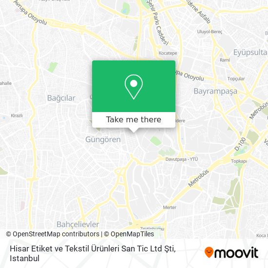 Hisar Etiket ve Tekstil Ürünleri San Tic Ltd Şti map