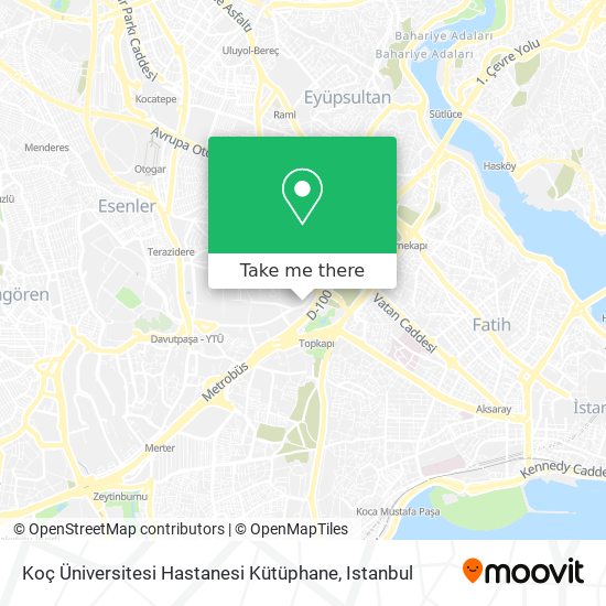 Koç Üniversitesi Hastanesi Kütüphane map