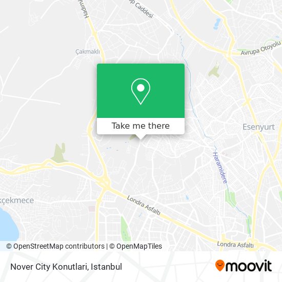 Nover City Konutlari map