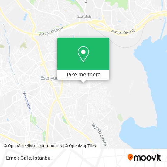 Emek Cafe map