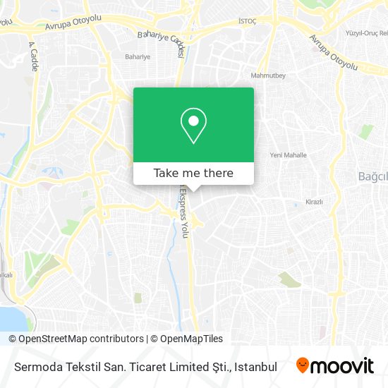 Sermoda Tekstil San. Ticaret Limited Şti. map