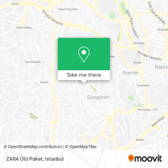 ZARA Ütü Paket map