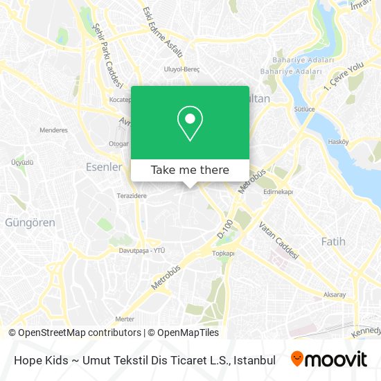 Hope Kids ~ Umut Tekstil Dis Ticaret L.S. map