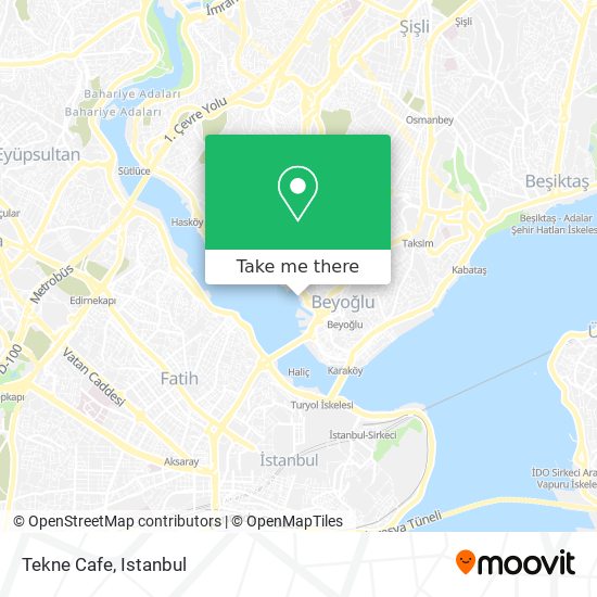 Tekne Cafe map