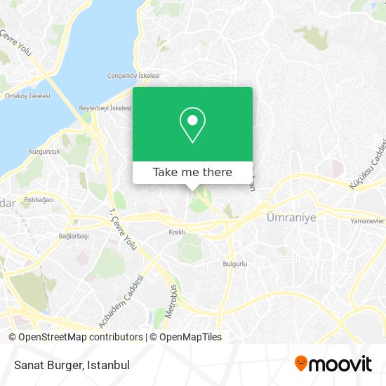Sanat Burger map