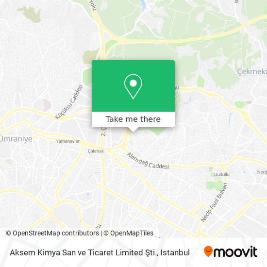 Aksem Kimya San ve Ticaret Limited Şti. map